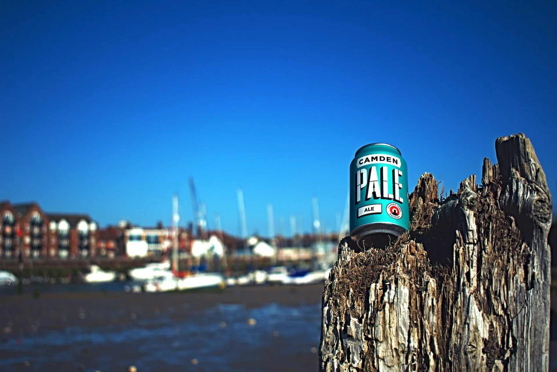 Camden Town Pale Ale In A Can At The Marina