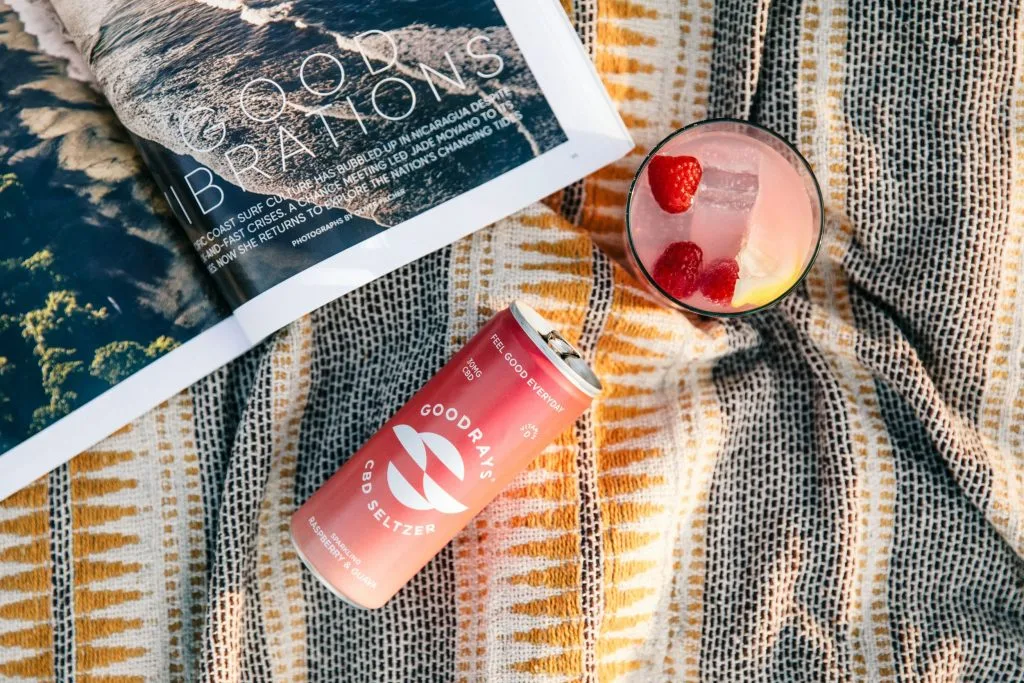 ALL THINGS DRINKS - Goodrays 30mg Raspberry & Guava Seltzer at picnic