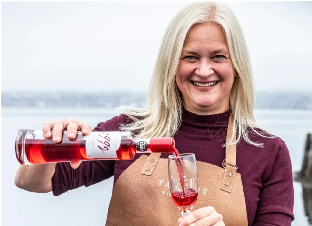 ALL THINGS DRINKS - Tayport Founder Kecia with 1992 Raspberry Liqueur